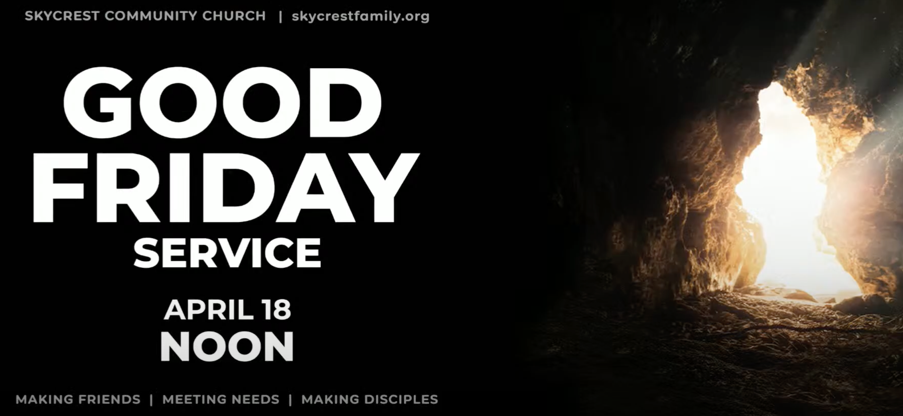 Good Friday Service at Skycrest Community Church